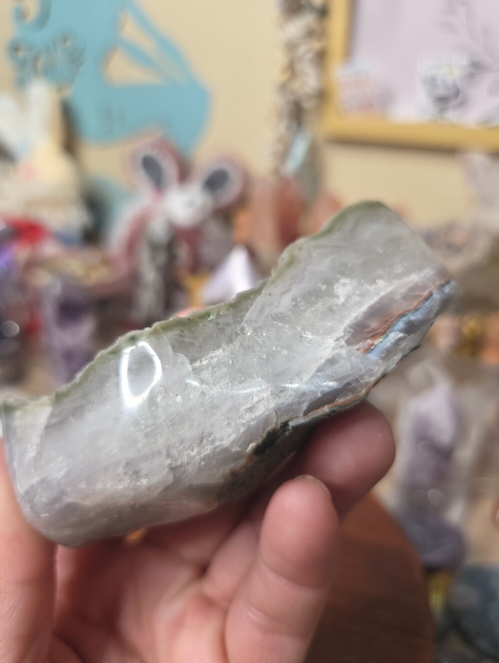 Green Amethyst Freeform 3x2 (Attracts Abundance) - Picture 3 of 6
